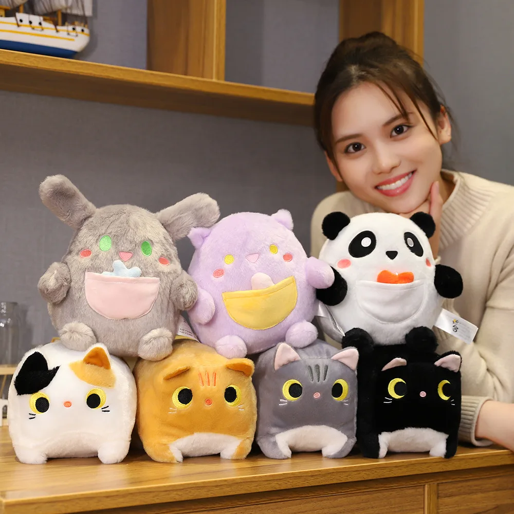 Популярные мягкие игрушки животные плюшевые куклы кошка кукла панды кошки