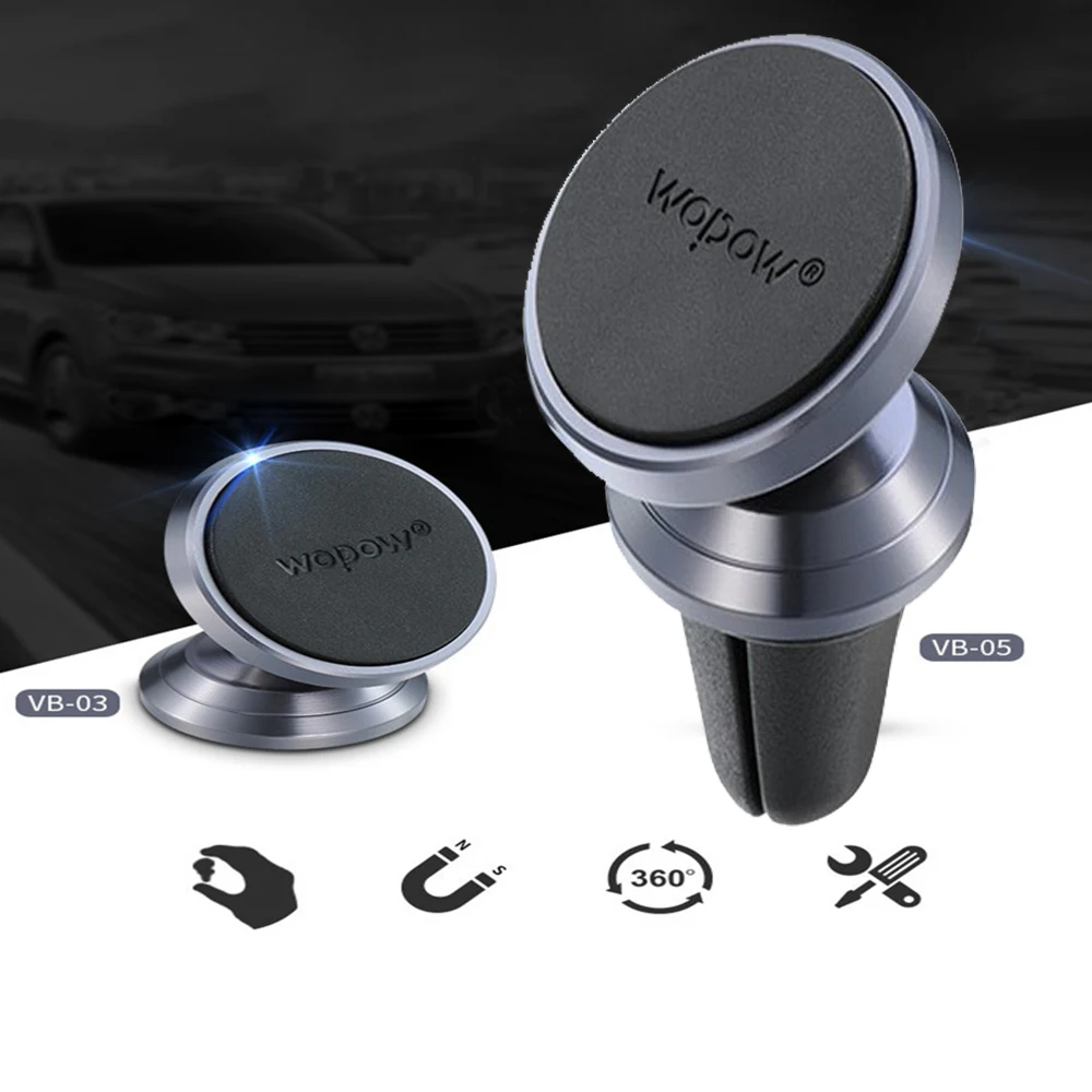 

Universal car magnetic mobile phone holder air outlet rotatable bracket multi-function car lazy bracket navigation bracket 4