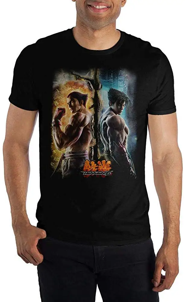 Tekken Kazuya Mishima and Jin Kazama рубашка Мужская s футболка унисекс wo |