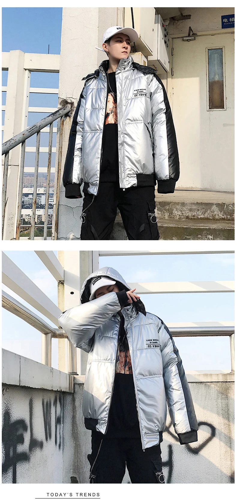 Winter New Korean Version Of The Glossy Waterproof And Windproof Cold Couple Bread Clothes Thick Cotton Jacket