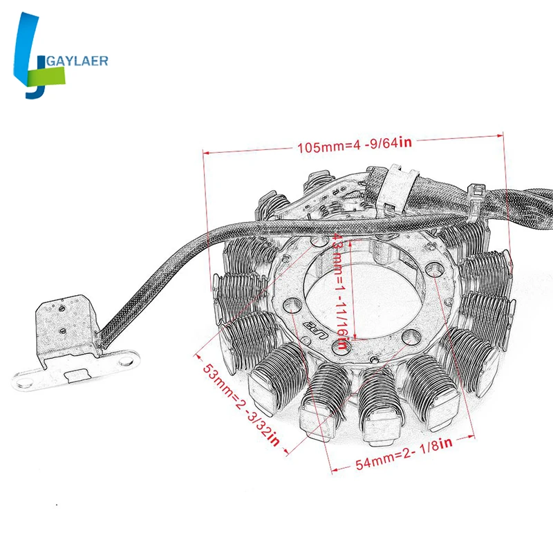 Мотоцикл генератор обмотки статора 32101-33H00 для Suzuki LTZ400 Quadsport Z400 2009 2012 2013