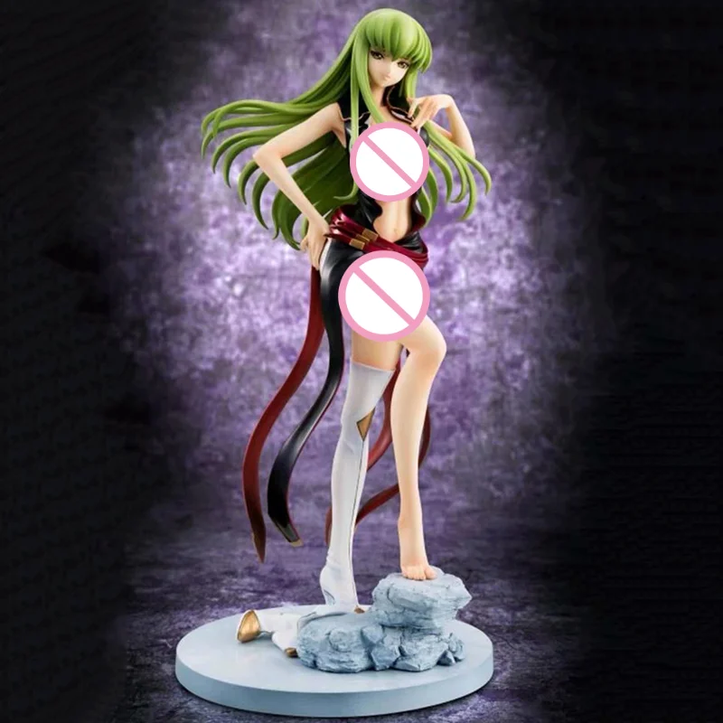 19cm Anime CODE GEASS Lelouch of The Rebellion C.C. Sexy Driving Suit Ver. Native PVC Action Figure Collectible Mode Toys | Игрушки и