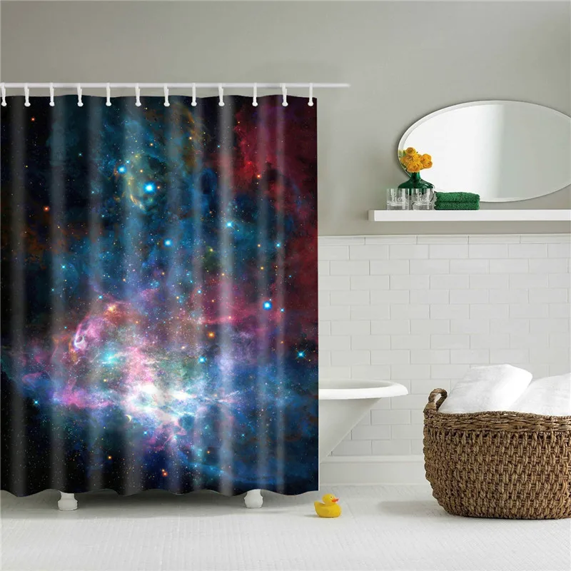 Universe Galaxy занавески для душа подвесные занавески Psychedelic ...