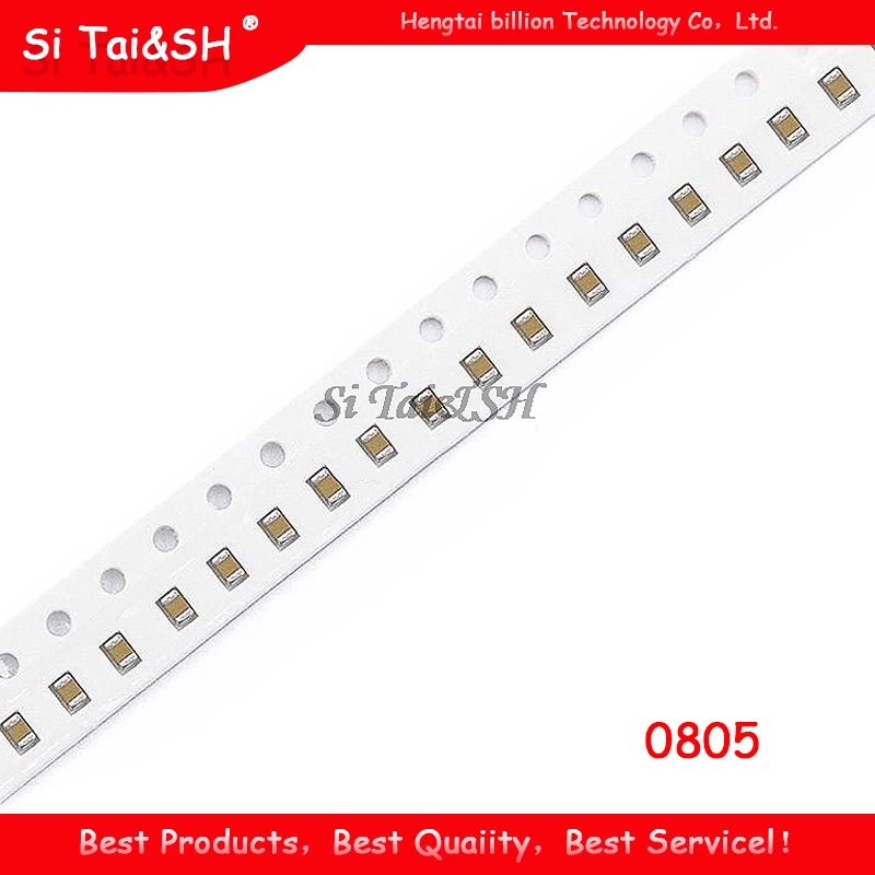 100 шт. 100nF X7R ошибка 10% 50V 0805 0 1 мкФ 104 SMD толстая пленка чип многослойный керамический