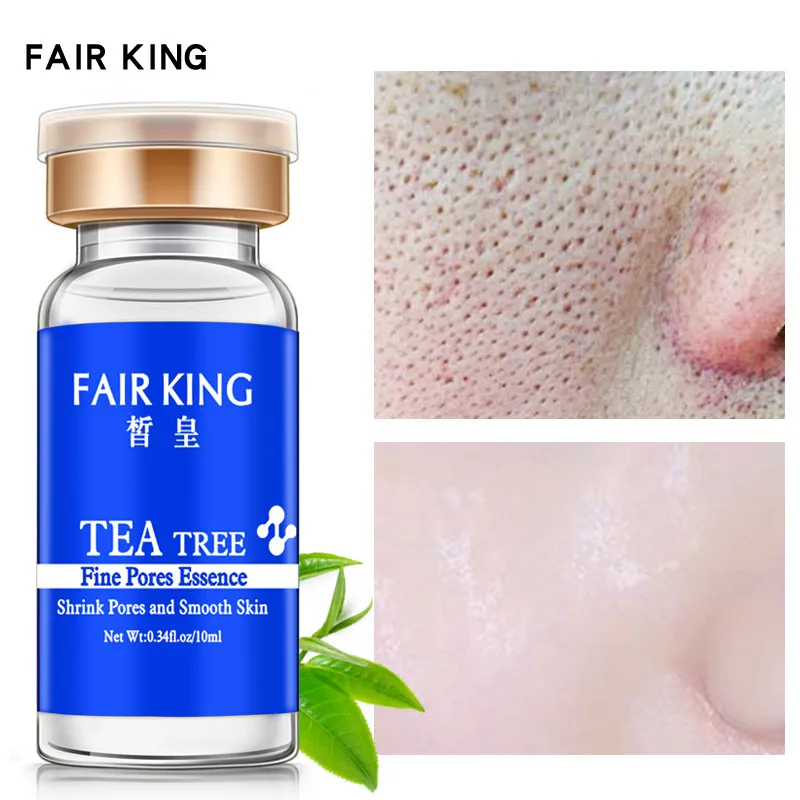 

FAIR KING Tea Tree Shrink Pore Hyaluronic Acid Face Serum Moisturizing Whitening Firm Control Oil Essence Plant Bright Skin Care