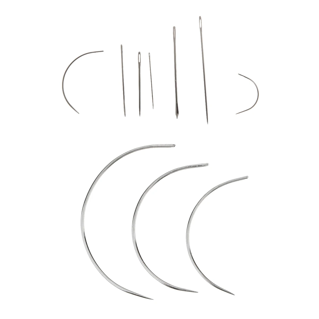 Set of 10 Repair Needles Set For Carpet Leather Canvas Curved Upholstery Sewing Tools Set of 10 Repair Needles Set For Carpet Leather Canvas Curved Upholstery Sewing Tools