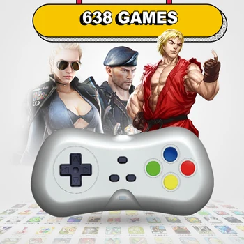 

Childhood Retro Handheld Gaming Player Gift pk games HD TV game console Classic Mini FC wireless game console Built-in 638 Game