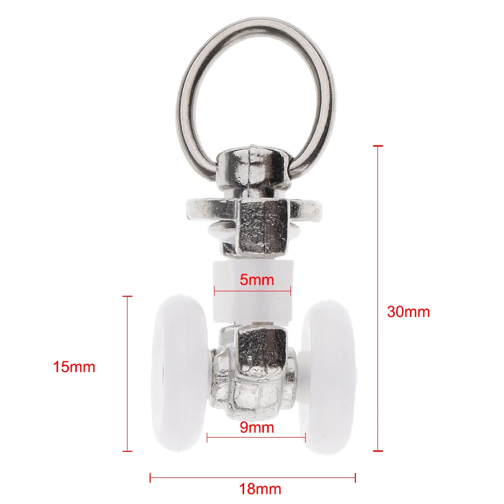 10 Piece Aluminum Alloy Curtain Gliders Curtain Track Glider Rail Slide Wheels Roller Hardware 26mm/30mm