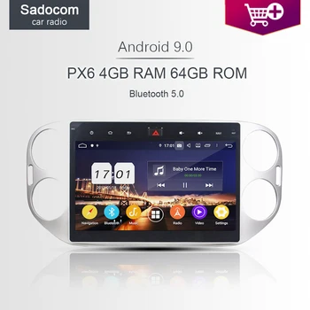 

PX6 IPS DSP 10.1" Android 9.0 64G ROM 4GB RAM Car DVD Player GPS RDS autoradio wifi Bluetooth 5.0 For VW Tiguan 2013 2014 2015