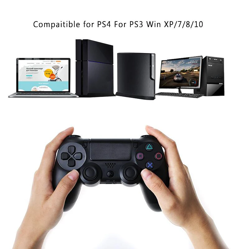 Bluetooth геймпад для Playstation sony PS4 беспроводной контроллер Джойстик контроллер для DualShock Вибрационный джойстик для ПК