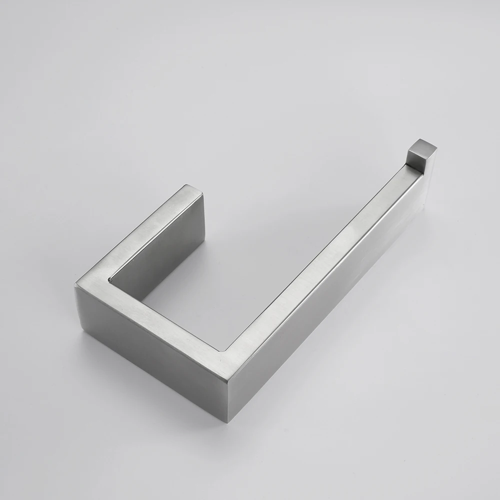 Toilet Paper Holder Towel Hooks Bathroom Accessories Kit Bar Stainless Steel Bedroom Metal Mounting Kitchen Bath Hardware Sets Toilet Paper Holder Multifunctional Hooks Towel Holder