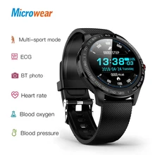 Microwear L9 PPG+ECG Smart Watch Blood Pressure Oxygen Heart Rate Monitoring Fitness Sport Watch IPS Colorful Screen Smart Band