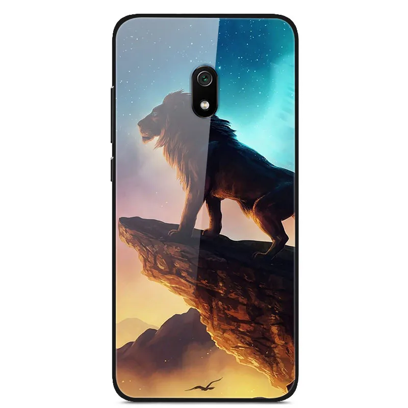 Для Xiaomi Redmi 8A Чехол с милым рисунком, стеклянный чехол для задней панели, Жесткий Чехол для Xiaomi Redmi 8A чехлы для телефонов 6," бампер для Redmi8A 8 A