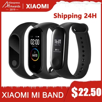 

Xiaomi Mi band 3/4 Smart band Color Screen Bracelet Heart Rate Fitness Music Smart Control Bluetooth 5.0 50M Waterproof Watch