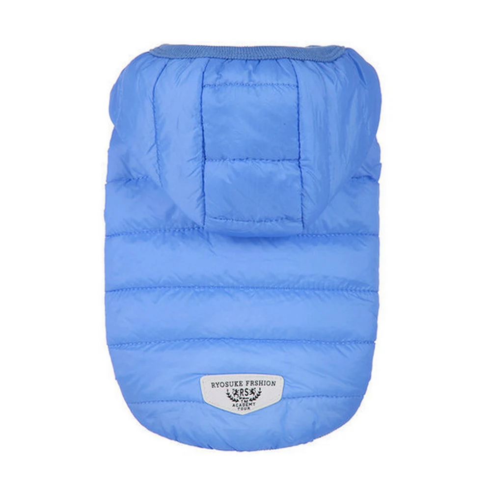 style 4 Blue Мягкая пуховая одежда для чихуахуа, щенка, зимний пуховик, одежда, маленькие большие домашние собаки, зимняя теплая одежда для щенка, костюм - Цвет: style 4 Blue