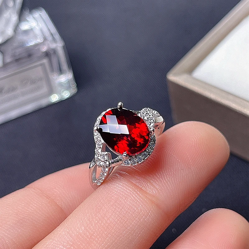 Anillo de granate Simple, estilo de bambú, y hermoso. Plata de 925, barato - AliExpress Joyería y accesorios