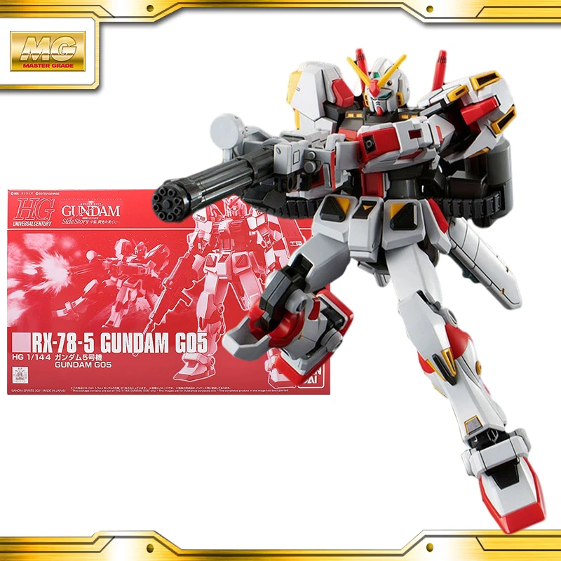 Original In Stock Bandai Gundam Hg Hguc 1 144 Rx 78 5 G05 Gundam Anime Action Figure Assembled Pvc Model Toys Action Figures Aliexpress