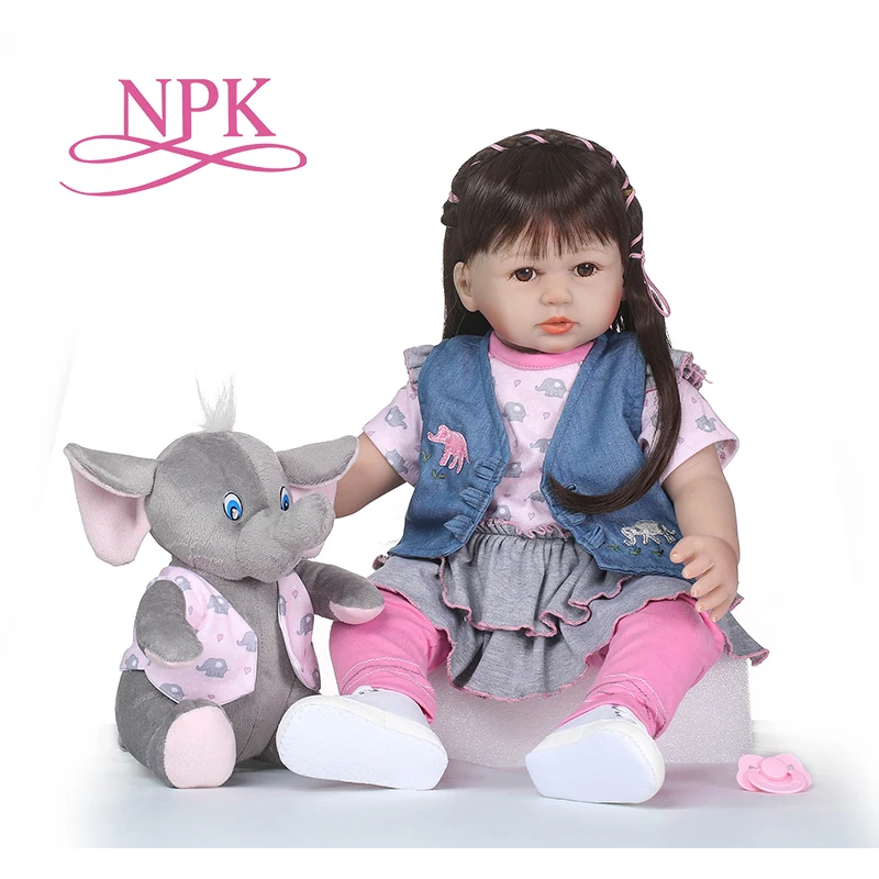 NPK Высококачественная виниловая силиконовая кукла reborn baby игрушка новорожденная девочка малыши Принцесса Кукла подарок на день рождения праздник игровой домик для сна игрушка