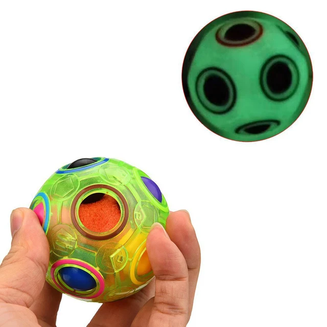 Creative Spherical Ball Rainbow Football Anti Stress Puzzles Toy Gift Puzzle Baby Early Educational Toy 3