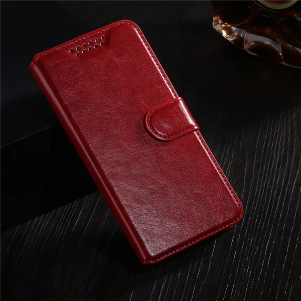 Кожаный силиконовый чехол для телефона samsung GALAXY Young 2 G130 G130H, кожаный защитный чехол-бумажник с отделением для карт - Цвет: Red