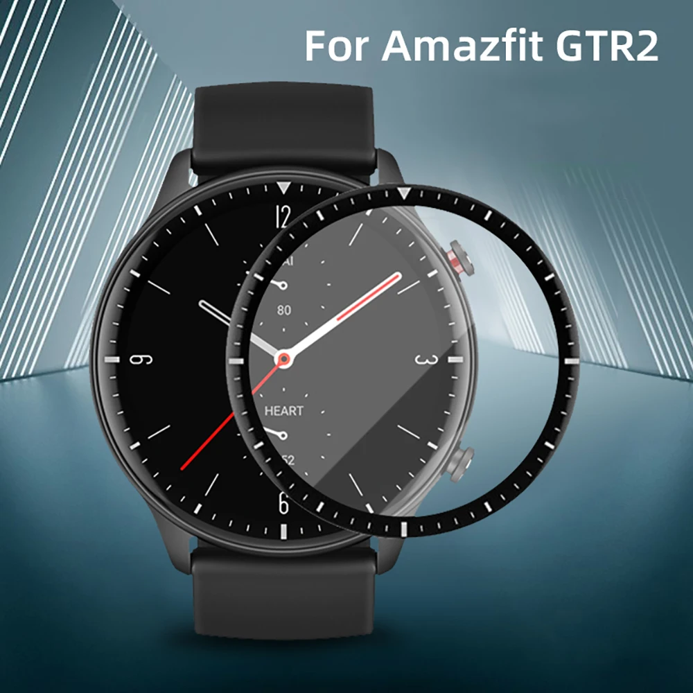 

2pcs/lot 3D Full Edge soft Film for Huami Amazfit GTR 2 Screen Protector Explosion Proof Protective soft Film for Amazfit GTR2