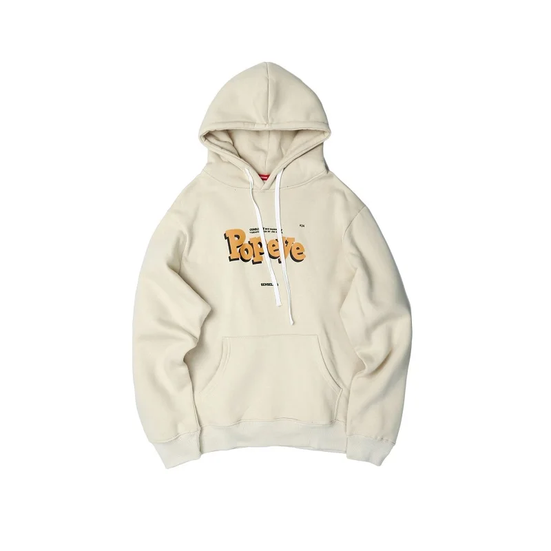 khaki Мужские толстовки из хлопка W2118 - Цвет: khaki