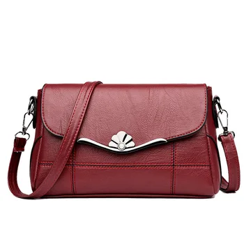 

Women Bags Designer Shoulder Bag Fashion Handbag and Purse PU Leather Crossbody Bags for Women 2020 New Black&Red