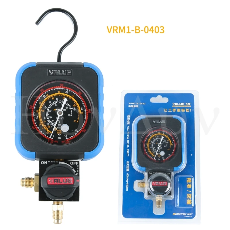New Single table valve/air conditioning refrigerant pressure gauge VMG-1-S-L 