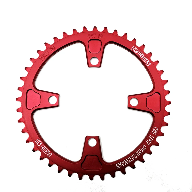 44T Red FOURIERS CR-E1-96S BCD 96 мм цепь горный велосипед MTB дорожный велосипед для Shimano M4000 4050 M610 запчасти для велосипеда - Цвет: 44T Red