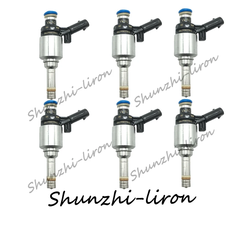 6 шт. топливный инжектор для Volkswagen Passat Magotan Tiguan A4L 2,0 T Pa сопло 0261500168 06J906036G