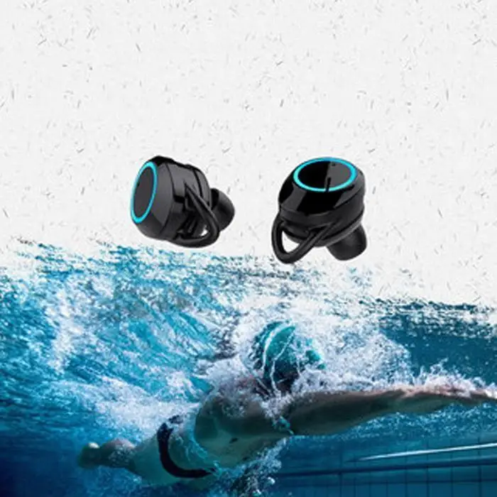 Двусторонние стерео Bluetooth наушники с зарядным устройством Водонепроницаемые Мини невидимые наушники-вкладыши TWS беспроводные Hifi наушники