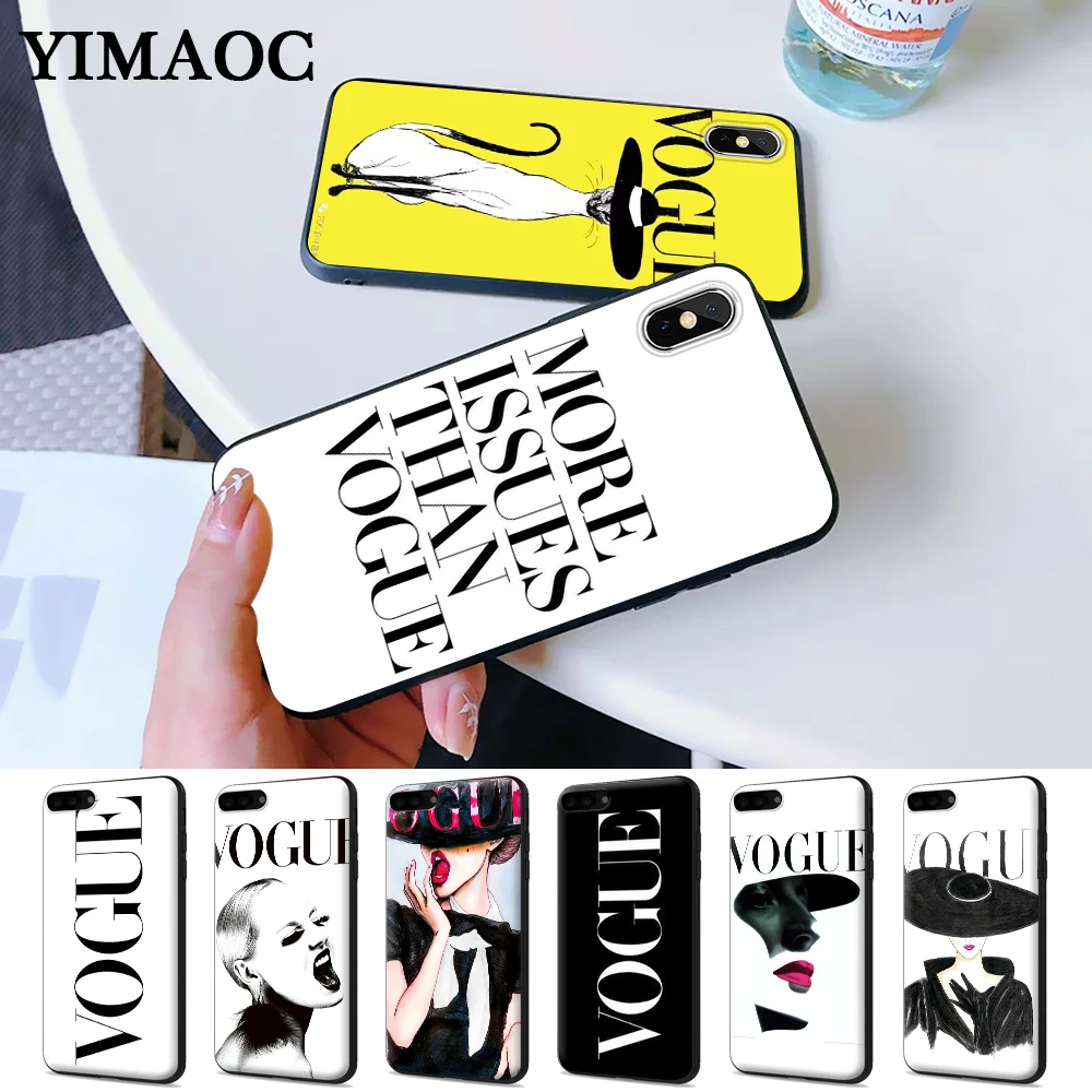 

More Issues than Vogue Silicone Case for iPhone 5 5S 6 6S Plus 7 8 X XS Max XR