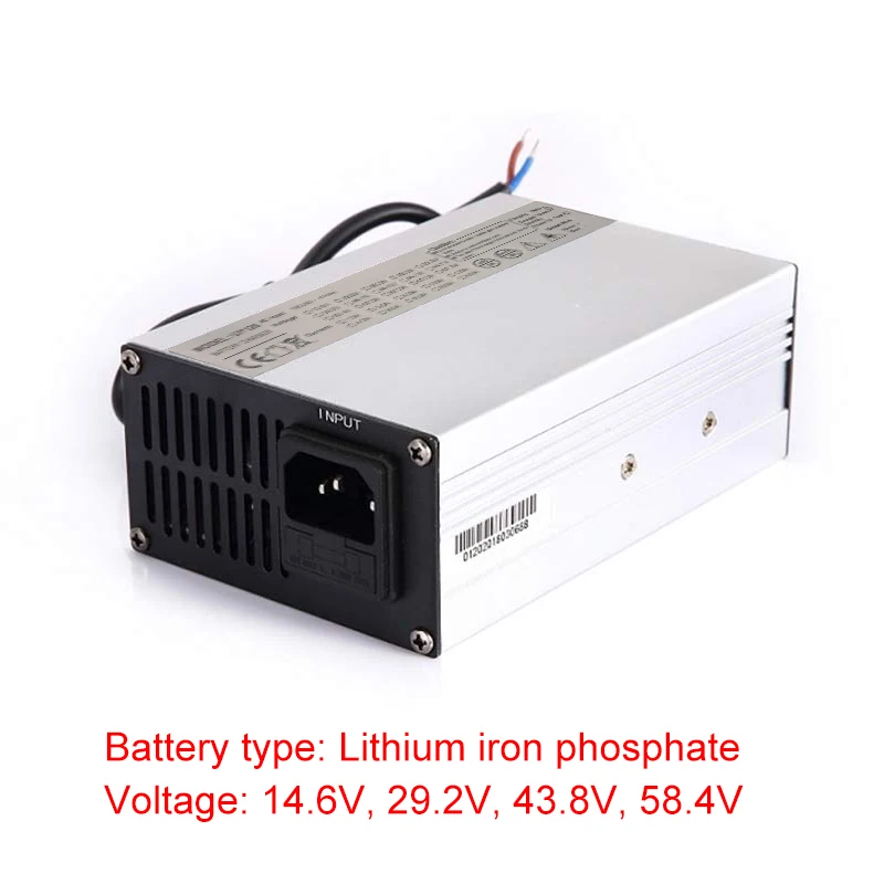

ESHION Power Charger For Electric Vehicle For LiFePo4 Battery 14.6V/6A,29.2V/4A,43.8V/2.5A,58.4V/2A CarPower Charger