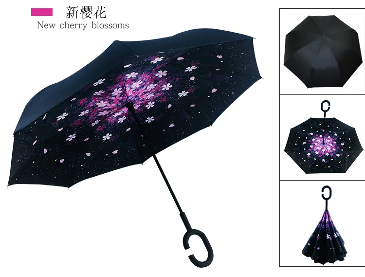 Двухслойный складной зонт Parapluie с защитой от ультрафиолета и защитой от солнца и дождя для мужчин и женщин
