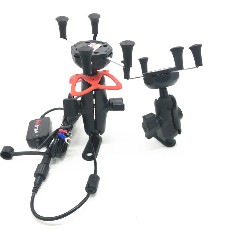 Phone Holder USB Charger For BMW K1200R K1300R K1200S K1300S K1200/K1300 S/R Motorcycle GPS Navigation Mount Bracket | Электроника