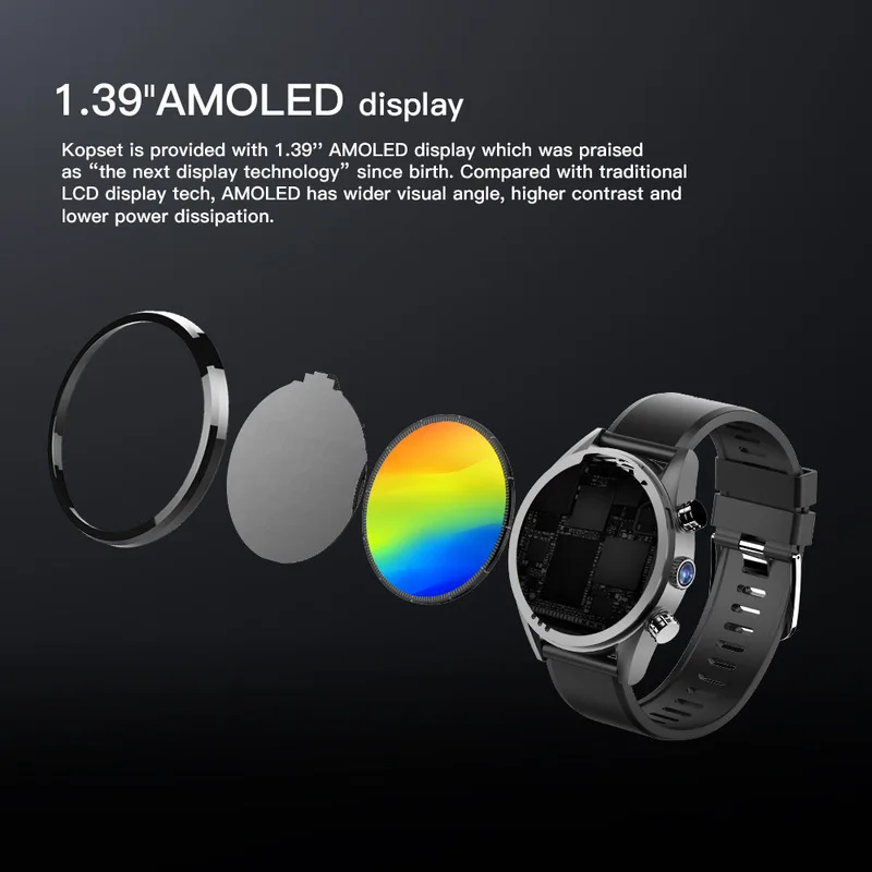  KOSPET Hoffen Smartwatch Männer 3GB 32GB GPS 139 