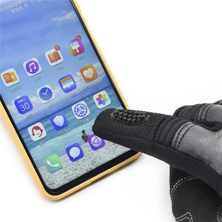WOSAWE Мотокросс Guantes катание на лыжах полный палец износостойкие плюшевые ткани Нескользящие Bbreathable сенсорный экран Мотоциклетные Перчатки