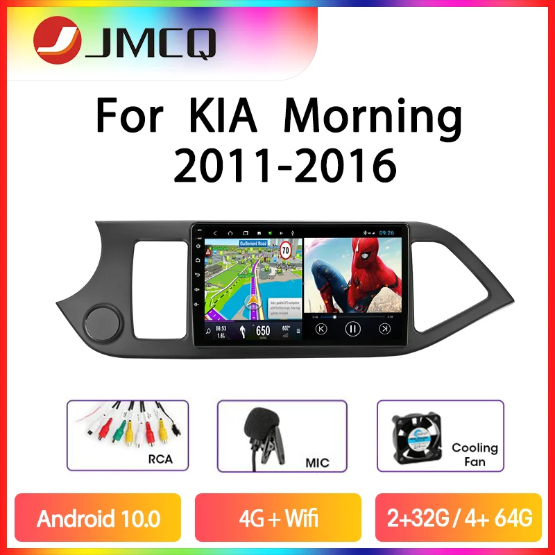 US $106.91 JMCQ Android 90 Car Radio Multimedia Player For KIA PICANTO Morning 20112016 GPS Navigaion 2 Din Floating Window Split Screen