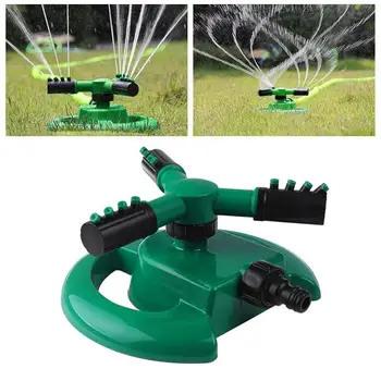 

Green Rotated 360° Water Sprinkler Practical Durable Lawn Sprinkler Plastic Nozzle Tools Irrigation System Trident Flowers