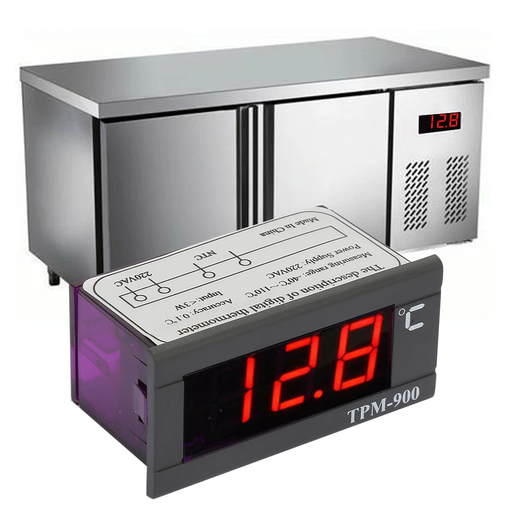 TPM 900 Мини цифровой Температура контроллер 220V с светодиодный Дисплей Сенсор