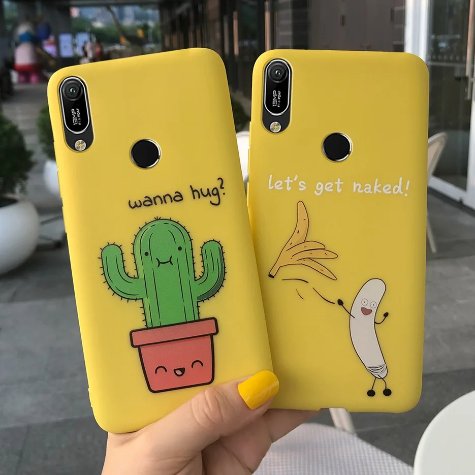 Силиконовый чехол для Huawei Y6 2019 мягкий с рисунком Y 6 Pro Prime Y6Pro Y62019 MRD-LX1F | Мобильные