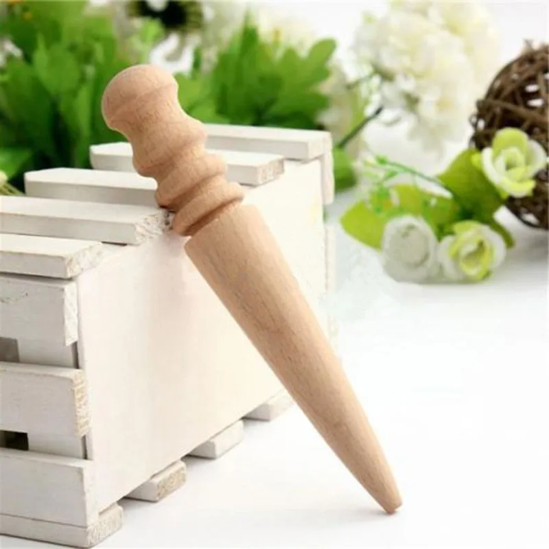Multi-Size Burnisher Leather Craft Edge Round Slicker Wood Leathercraft Tool NP