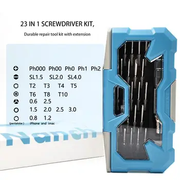 

23-in-1 Screwdriver Set With Extension Rod Durable Repair Tool Kit For Computers Watches RC Drone Mobiles