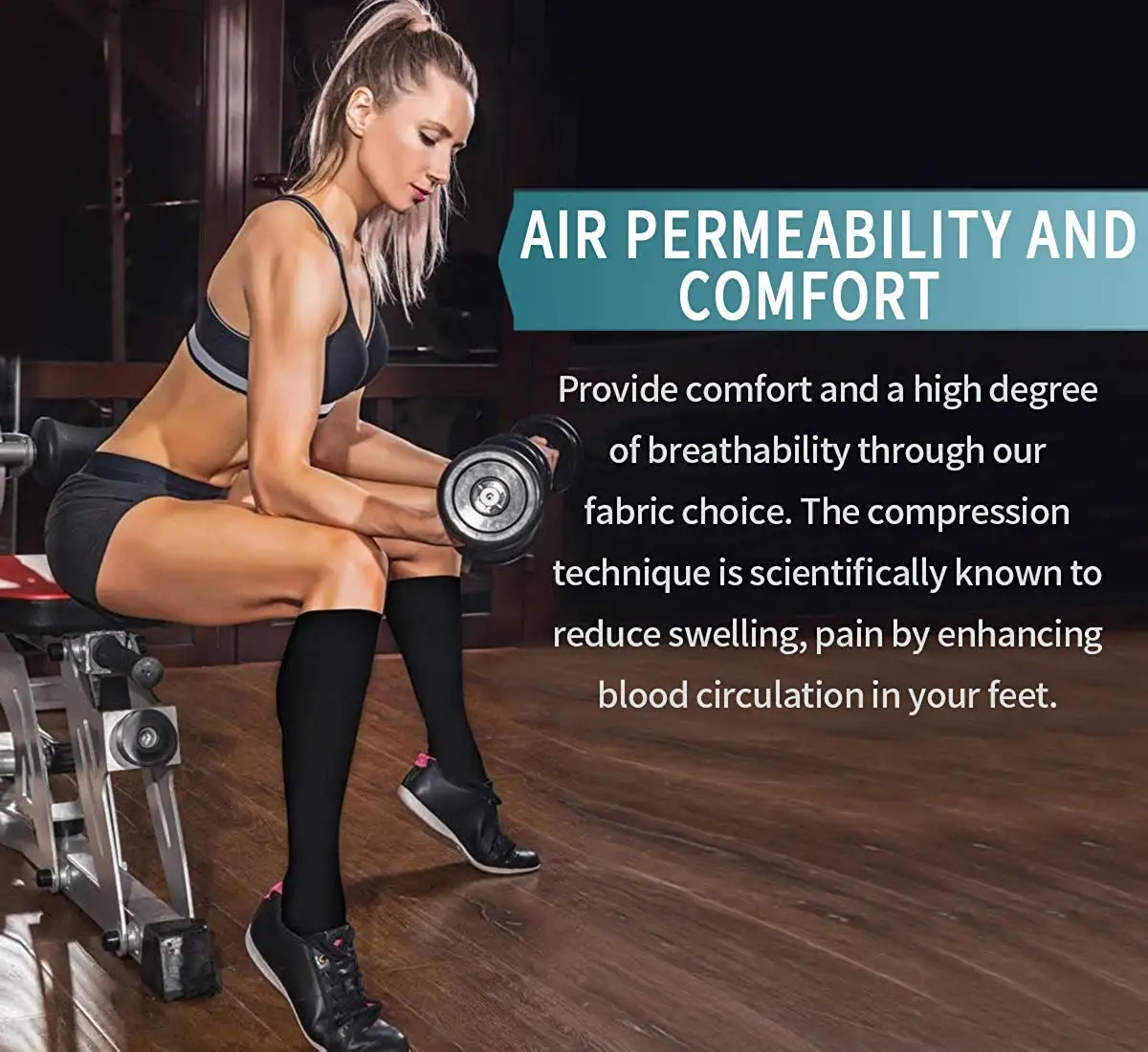 Compression Stockings Men Women Hiking Running Socks 20-30 MmHg Flight Pregnancy Swollen Varicose Veins Marathon Sports Socks sports socks compression socks fitness sports socks sport socks