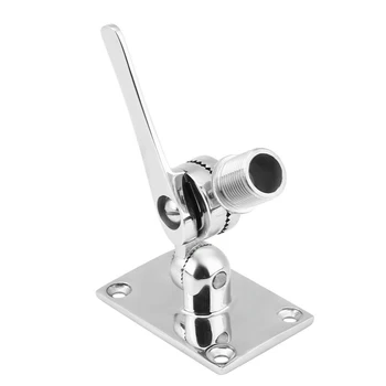 

Stainless Steel Rustproof 92mm Ratchet Antenna Base Dual Axis Yacht Mount Aerials Hardware Marine Boat Accessories Bracket
