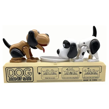 

Piggy Bank, Robot Change Box, Save Money Save Money Piggy Bank, Contains 2 Dogs-Who Eats Coins Faster