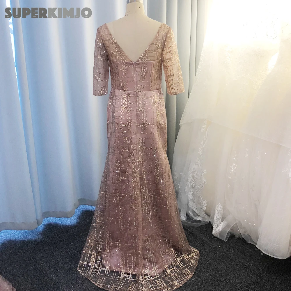 SuperKimJo настоящая фотография розовое вечернее платье 2020 Съемная юбка элегантное блестящее вечернее платье Abendkleider