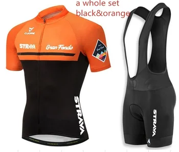 

STRAVA Ropa Ciclismo Cycling Jersey Bib Shorts Set Gel Pad Mountain Cycling Clothing Suits Outdoor Mtb Bike Wear 2020 new