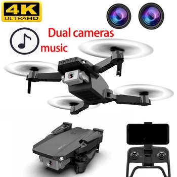 

4K Drone With Dual Cameras HD Switch Long Range Rc Drone Flight Time Flytime Battery Life Selfie Drone Dropshipping music