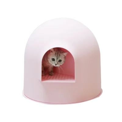 

M8 Enclosed Litter Box Single-layer Large Cat Toilet Leakproof Corridor Isolated Odor Anti-out Cat Toilet Cat Nip